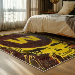 nfl washington commanders area rug non slip football carpet home decor gift idea for fans bedroom wscd226