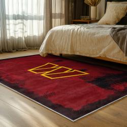 nfl washington commanders area rug non slip football carpet home decor gift idea for fans bedroom wscd232