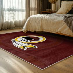 nfl washington commanders area rug non slip football carpet home decor gift idea for fans bedroom wscd240