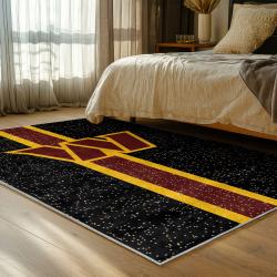 nfl washington commanders area rug non slip football carpet home decor gift idea for fans bedroom wscd243