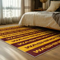 nfl washington commanders area rug non slip football carpet home decor gift idea for fans bedroom wscd248