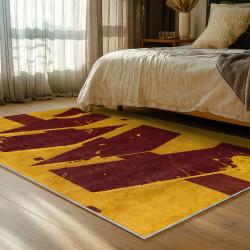 nfl washington commanders area rug non slip football carpet home decor gift idea for fans bedroom wscd251