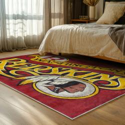 nfl washington commanders area rug non slip football carpet home decor gift idea for fans bedroom wscd255
