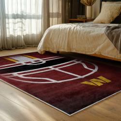 nfl washington commanders area rug non slip football carpet home decor gift idea for fans bedroom wscd78