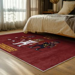 nfl washington commanders area rug non slip football carpet home decor gift idea for fans bedroom wscd84