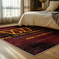 nfl washington commanders area rug non slip football carpet home decor gift idea for fans bedroom wscd86