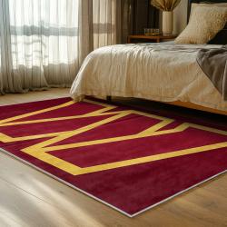 nfl washington commanders area rug non slip football carpet home decor gift idea for fans bedroom wscd87