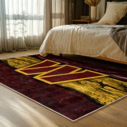 nfl washington commanders area rug non slip football carpet home decor gift idea for fans bedroom wscd88