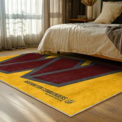 nfl washington commanders area rug non slip football carpet home decor gift idea for fans bedroom wscd90