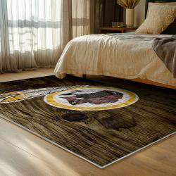 nfl washington commanders area rug non slip football carpet home decor gift idea for fans bedroom wscd91