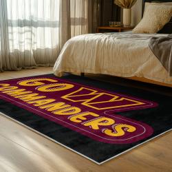 nfl washington commanders area rug non slip football carpet home decor gift idea for fans bedroom wscd92