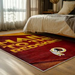 nfl washington commanders area rug non slip football carpet home decor gift idea for fans bedroom wscd93