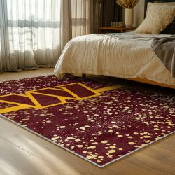 nfl washington commanders area rug non slip football carpet home decor gift idea for fans bedroom wscd98