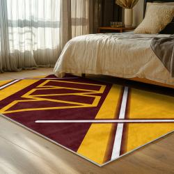 nfl washington commanders area rug non slip football carpet home decor gift idea for fans bedroom wscd99