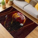 nfl washington commanders area rug non slip football carpet home decor gift idea for fans living room wscd102