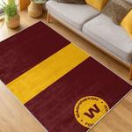 nfl washington commanders area rug non slip football carpet home decor gift idea for fans living room wscd107