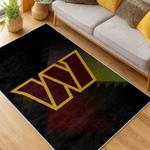 nfl washington commanders area rug non slip football carpet home decor gift idea for fans living room wscd128