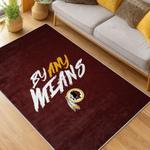nfl washington commanders area rug non slip football carpet home decor gift idea for fans living room wscd134