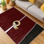 nfl washington commanders area rug non slip football carpet home decor gift idea for fans living room wscd139