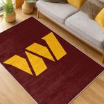 nfl washington commanders area rug non slip football carpet home decor gift idea for fans living room wscd140