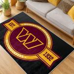 nfl washington commanders area rug non slip football carpet home decor gift idea for fans living room wscd144