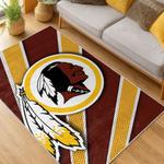 nfl washington commanders area rug non slip football carpet home decor gift idea for fans living room wscd150