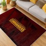 nfl washington commanders area rug non slip football carpet home decor gift idea for fans living room wscd159