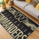 nfl washington commanders area rug non slip football carpet home decor gift idea for fans living room wscd163