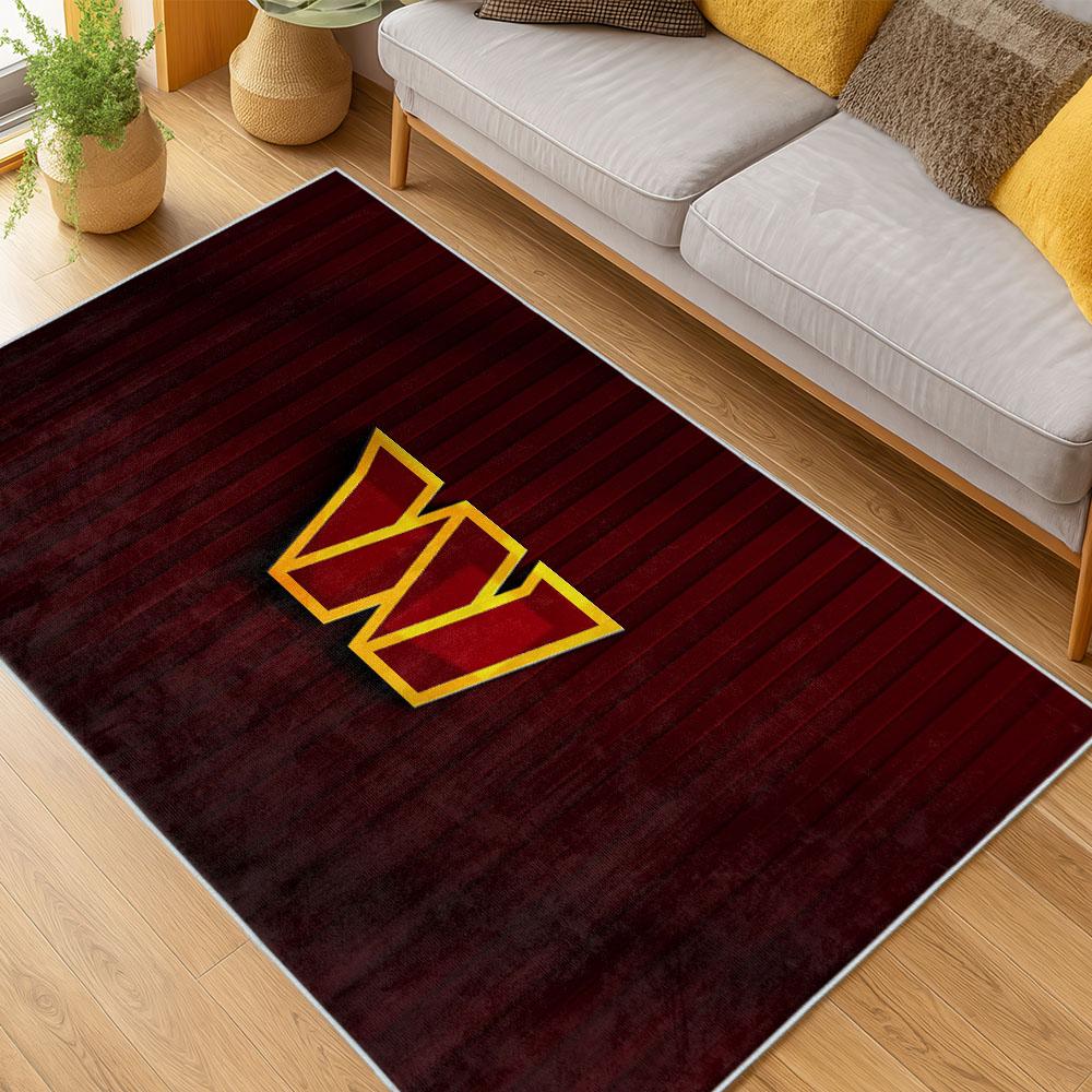 NFL Washington Commanders Area Rug Non-slip Football Carpet Home Decor Gift Idea For Fans WSCD165 nfl washington commanders area rug non slip football carpet home decor gift idea for fans living room wscd165