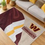 nfl washington commanders area rug non slip football carpet home decor gift idea for fans living room wscd172