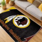nfl washington commanders area rug non slip football carpet home decor gift idea for fans living room wscd177