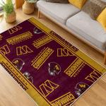 nfl washington commanders area rug non slip football carpet home decor gift idea for fans living room wscd178