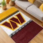 nfl washington commanders area rug non slip football carpet home decor gift idea for fans living room wscd188