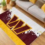 nfl washington commanders area rug non slip football carpet home decor gift idea for fans living room wscd191