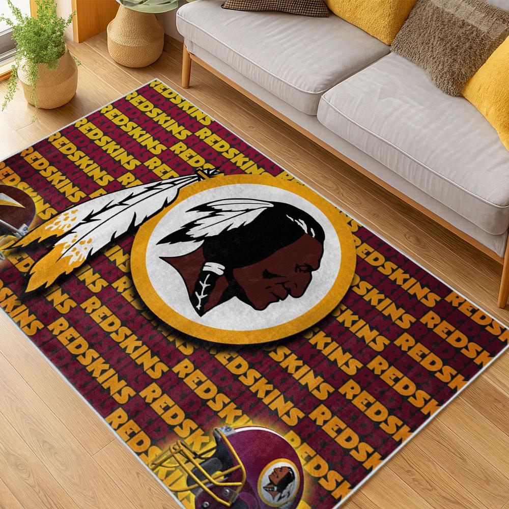 NFL Washington Commanders Area Rug Non-slip Football Carpet Home Decor Gift Idea For Fans WSCD196 nfl washington commanders area rug non slip football carpet home decor gift idea for fans living room wscd196