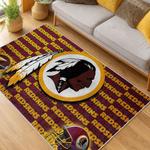 nfl washington commanders area rug non slip football carpet home decor gift idea for fans living room wscd196