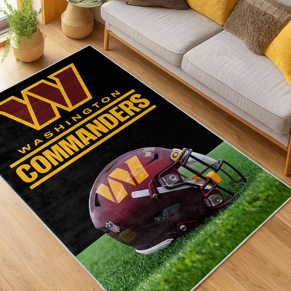 NFL Washington Commanders Area Rug Non-slip Football Carpet Home Decor Gift Idea For Fans WSCD199 nfl washington commanders area rug non slip football carpet home decor gift idea for fans living room wscd199