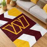 nfl washington commanders area rug non slip football carpet home decor gift idea for fans living room wscd200