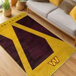 nfl washington commanders area rug non slip football carpet home decor gift idea for fans living room wscd203