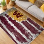 nfl washington commanders area rug non slip football carpet home decor gift idea for fans living room wscd205