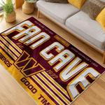 nfl washington commanders area rug non slip football carpet home decor gift idea for fans living room wscd209