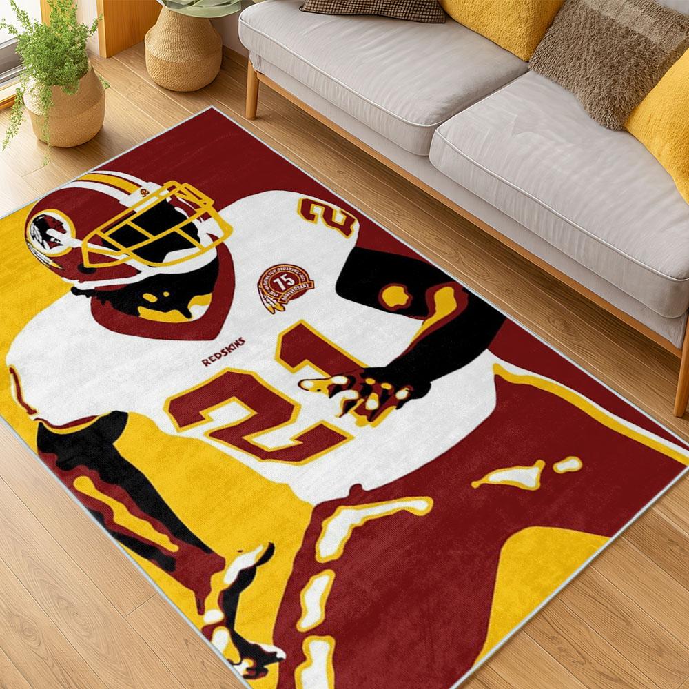 NFL Washington Commanders Area Rug Non-slip Football Carpet Home Decor Gift Idea For Fans WSCD210 nfl washington commanders area rug non slip football carpet home decor gift idea for fans living room wscd210