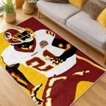 nfl washington commanders area rug non slip football carpet home decor gift idea for fans living room wscd210