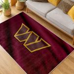 nfl washington commanders area rug non slip football carpet home decor gift idea for fans living room wscd215