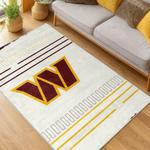nfl washington commanders area rug non slip football carpet home decor gift idea for fans living room wscd218