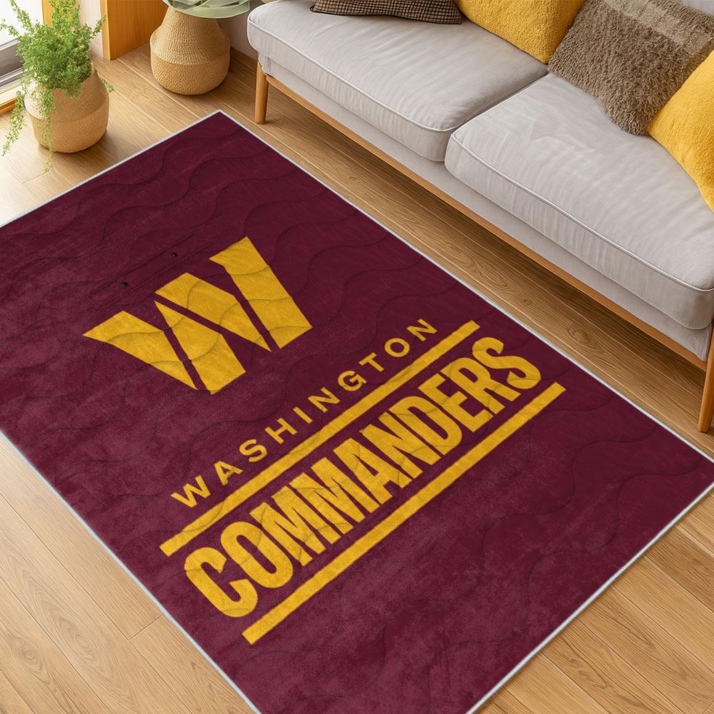 NFL Washington Commanders Area Rug Non-slip Football Carpet Home Decor Gift Idea For Fans WSCD219 nfl washington commanders area rug non slip football carpet home decor gift idea for fans living room wscd219