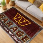 nfl washington commanders area rug non slip football carpet home decor gift idea for fans living room wscd220