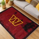 nfl washington commanders area rug non slip football carpet home decor gift idea for fans living room wscd232