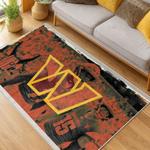 nfl washington commanders area rug non slip football carpet home decor gift idea for fans living room wscd244