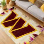 nfl washington commanders area rug non slip football carpet home decor gift idea for fans living room wscd245